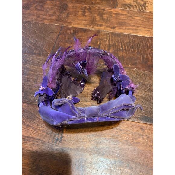 Vintage Purple 1950's Head Piece - Picture 1 of 8